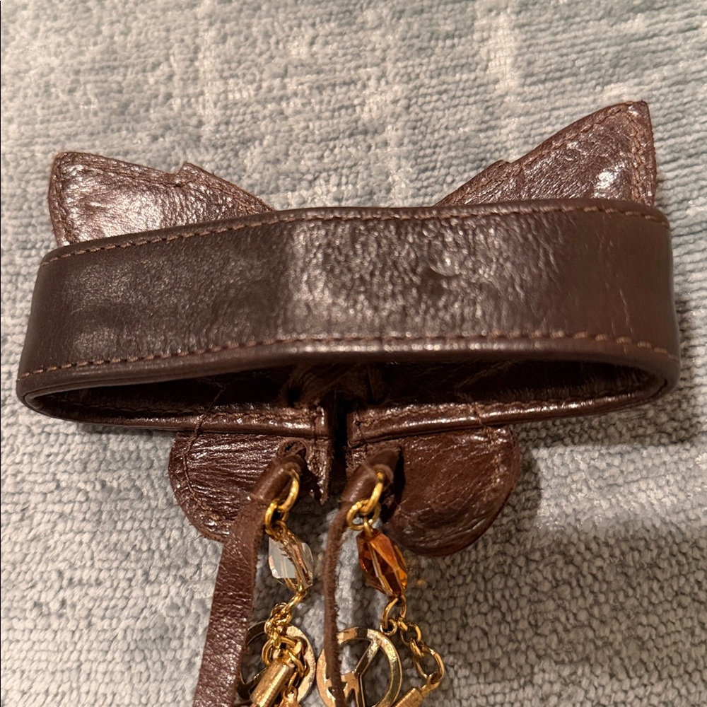 Rare Tarina Tarantino Leather Butterfly Cuff - Picture 6 of 9